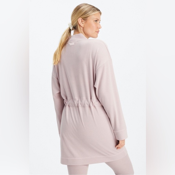 Fabletics Waffle Robe Muted Mauve/Petal Women Size M - Picture 3 of 9
